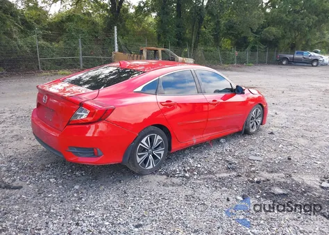 2017 Honda Civic Ex-L из США, поврежденный, VIN 2HGFC1F71HH651710